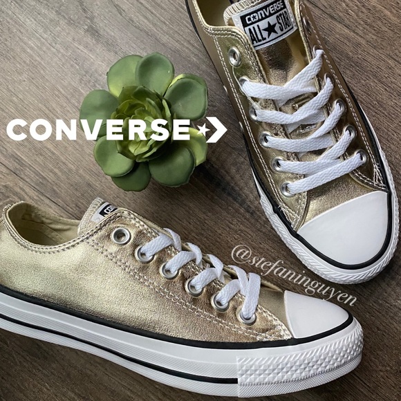 Converse Shoes - 🆕 Converse Metallic Gold CTAS Sneakers
